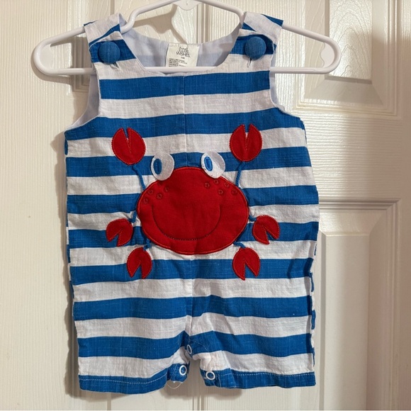 Little Wishes Crab Appliqué Jon Jon - Picture 2 of 8